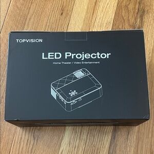 Topvision Black LED Projector